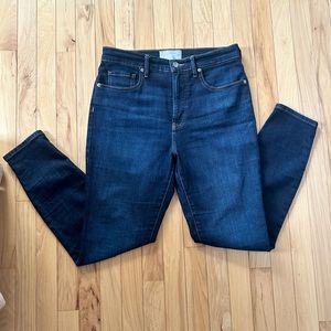 Everlane The Authentic Stretch High-Rise Skinny- size 29- dark indigo